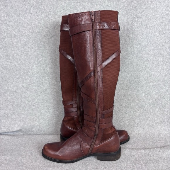 Miz Mooz Kira Brown Riding Boots ASO Elena Gilbert Vampire Diaries Size 7.5 - Picture 5 of 12